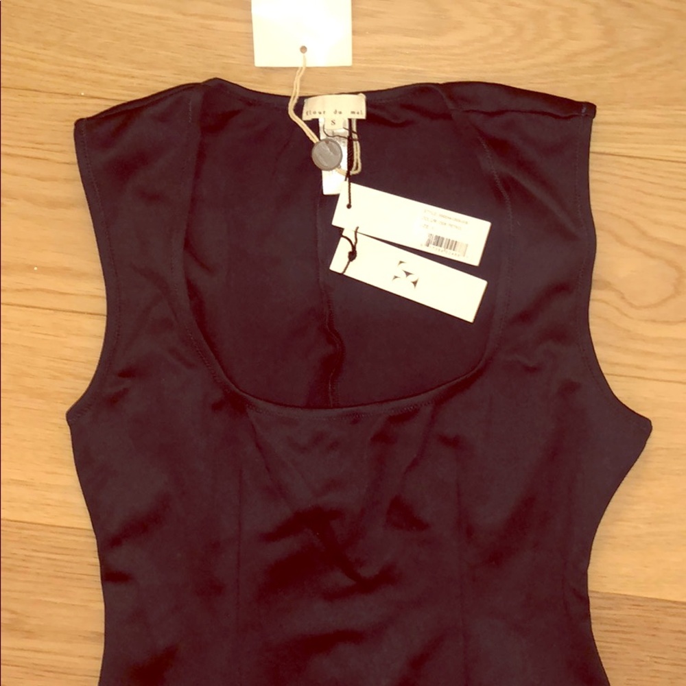 Dark green body suit